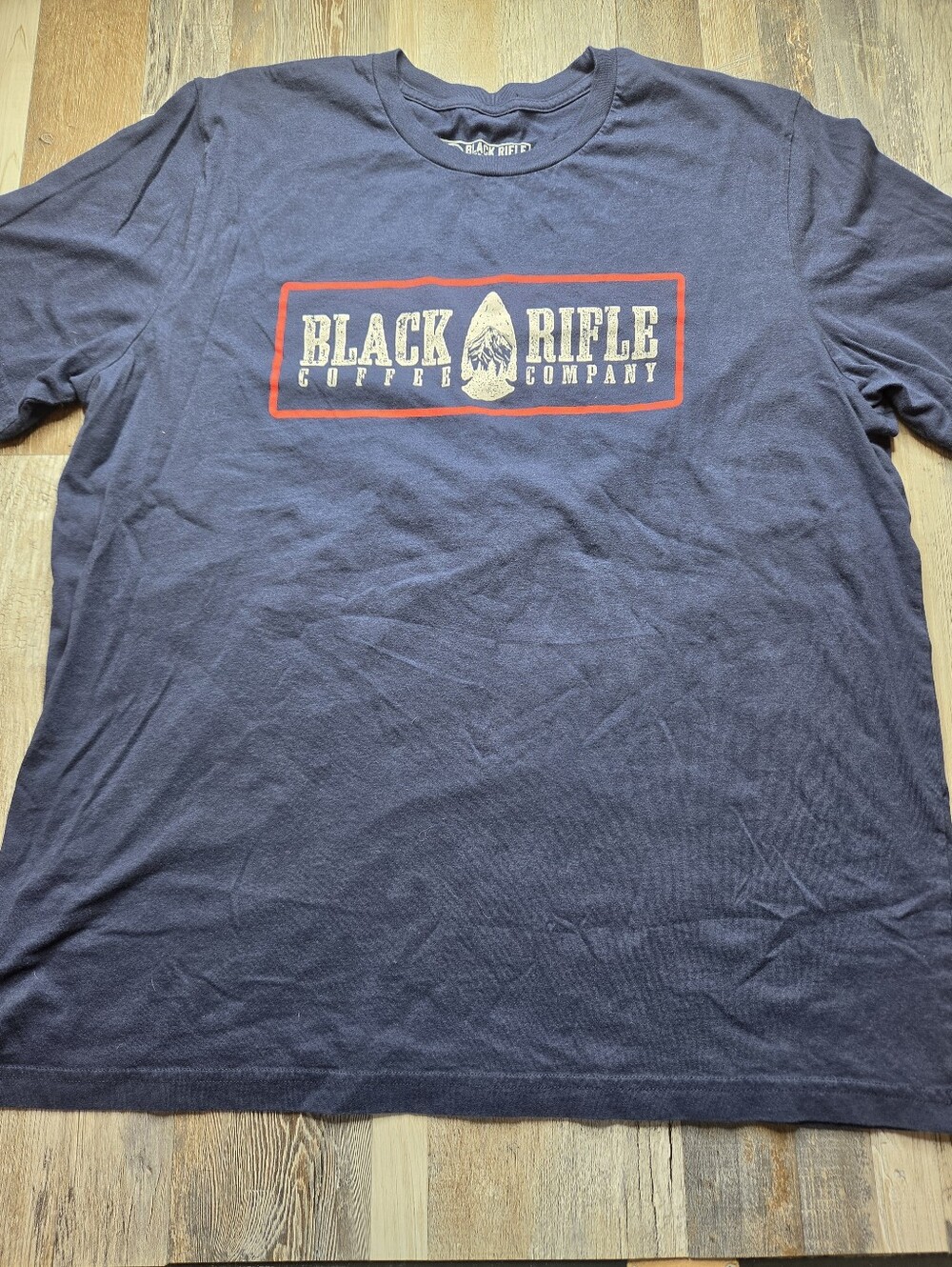 Black Rifle Coffee Co Navy Blue Tshirt XXL Arrowhead Graphic